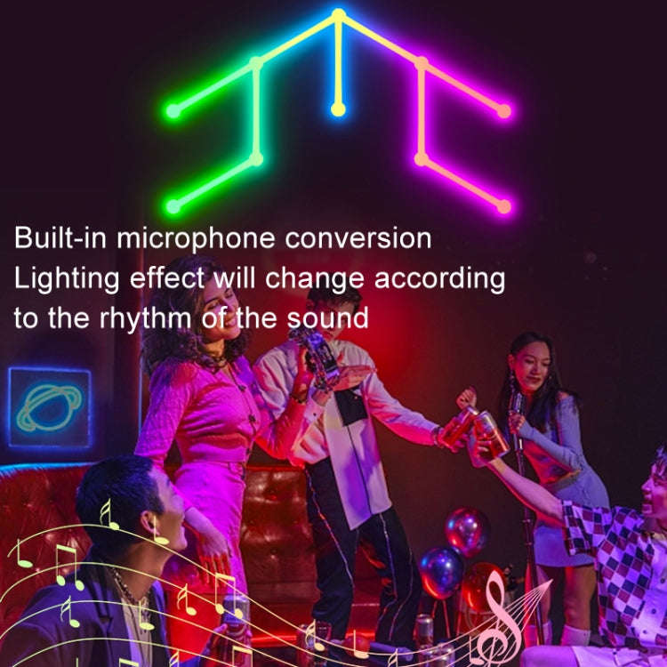 JSK-P26 Smart WiFi Bluetooth Version RGB Direct Illumination Phantom Splicing Light, Support Amaz...