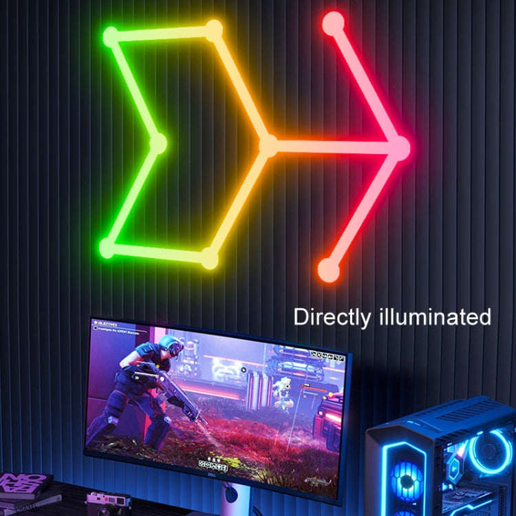 JSK-P26 Smart WiFi Bluetooth Version RGB Direct Illumination Phantom Splicing Light, Support Amaz...