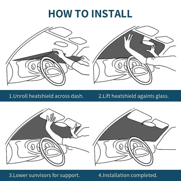 70x138cm Printed Car Sun Protection Heat Insulation Sunshade(Cat)