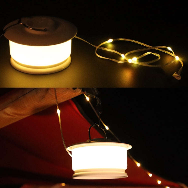 JSK-L20 Outdoor Camping Lamp LED Tent Atmosphere Light String(Black)