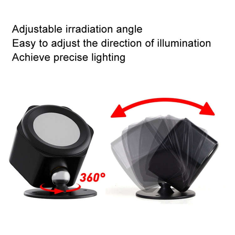 JSK-C38 Rechargeable Double Side Lighted Magnetic Wall Lamp Remote Control Night Light(White)