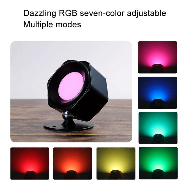 JSK-C38 Rechargeable Double Side Lighted Magnetic Wall Lamp Remote Control Night Light(White)
