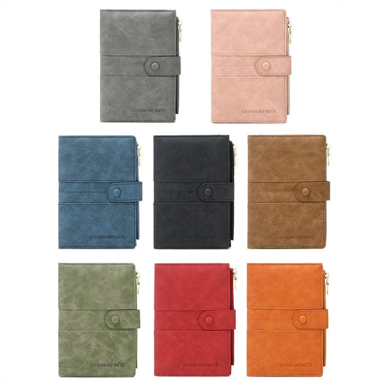 RFID Anti-theft Multi-card Slot Document Bag Multifunctional Zipper Travel Passport Bag(Grey)