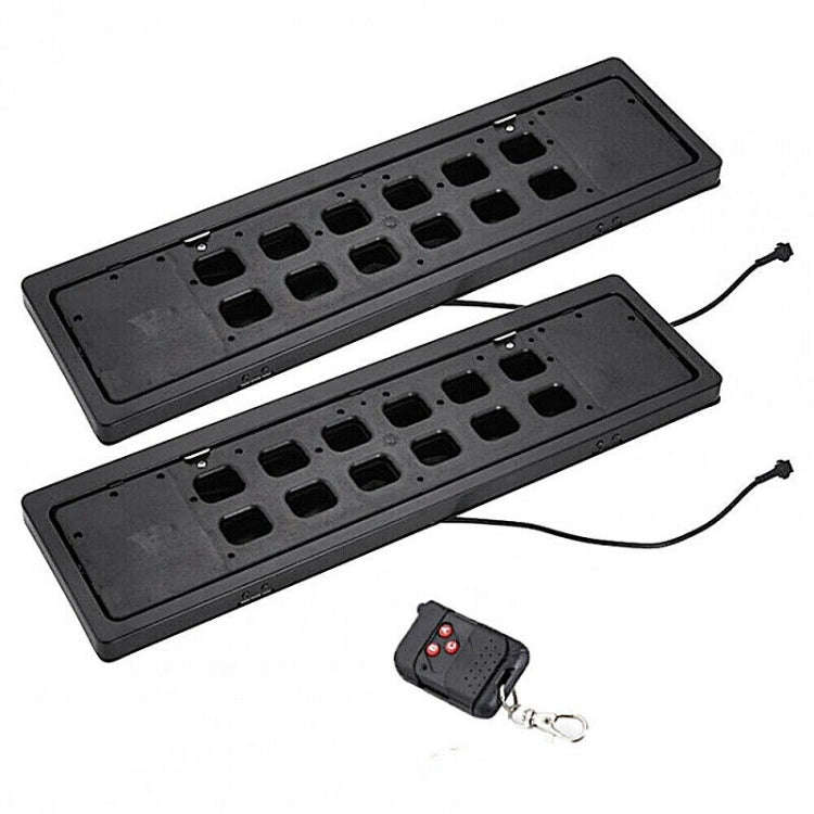 EU Standard Front Rear Car License Plate Roller Blind Protective Cover