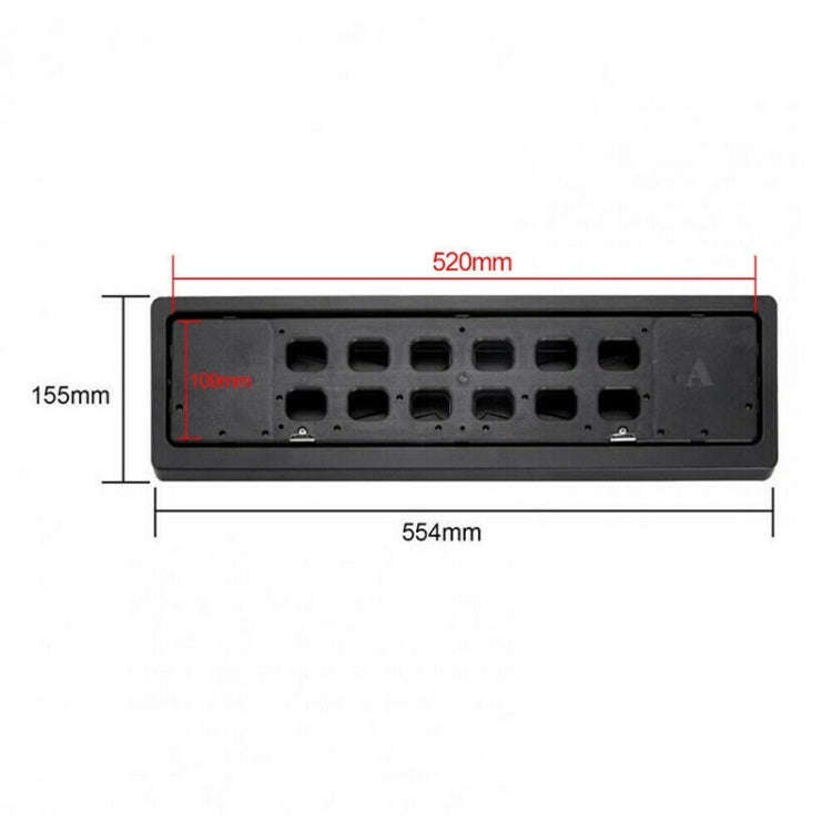 EU Standard Front Rear Car License Plate Roller Blind Protective Cover