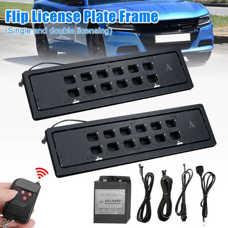 EU Standard Front Rear Car License Plate Roller Blind Protective Cover