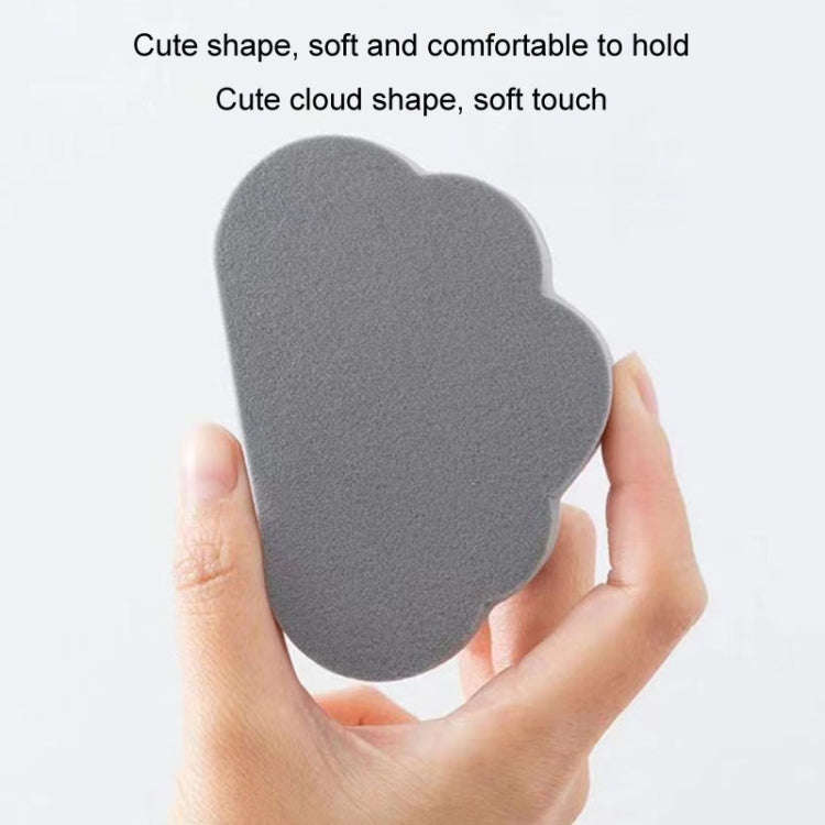 Clouds Type Absorbent Sponge Cleaner Bathroom Washbasin Limescale Preventive Cleaning Brush(Gray)