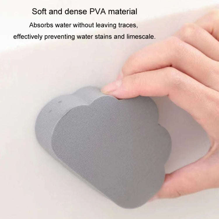 Clouds Type Absorbent Sponge Cleaner Bathroom Washbasin Limescale Preventive Cleaning Brush(Gray)