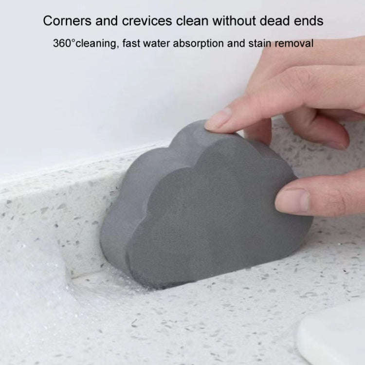 Clouds Type Absorbent Sponge Cleaner Bathroom Washbasin Limescale Preventive Cleaning Brush(Gray)