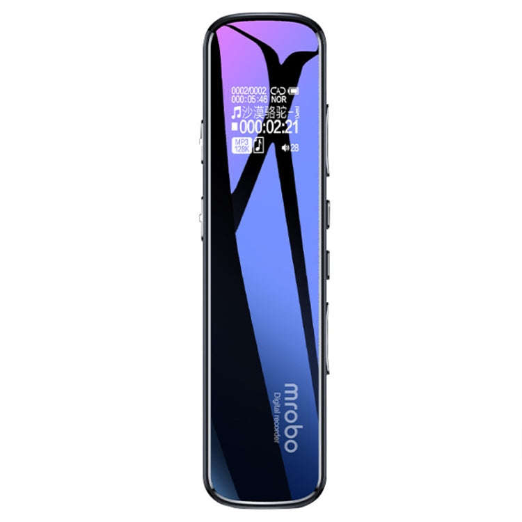 Mrobo RV-19 0.96-inch HD Screen 3D Noise Reduction Recording Pen Music Player, Capacity: 4GB(Black)