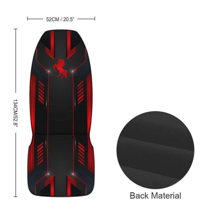 Car Universal Printed Seat Protector Automobile Decoration Supplies(Black And Red)