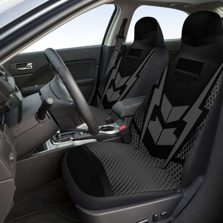 Car Universal Printed Seat Protector Automobile Decoration Supplies(Black)