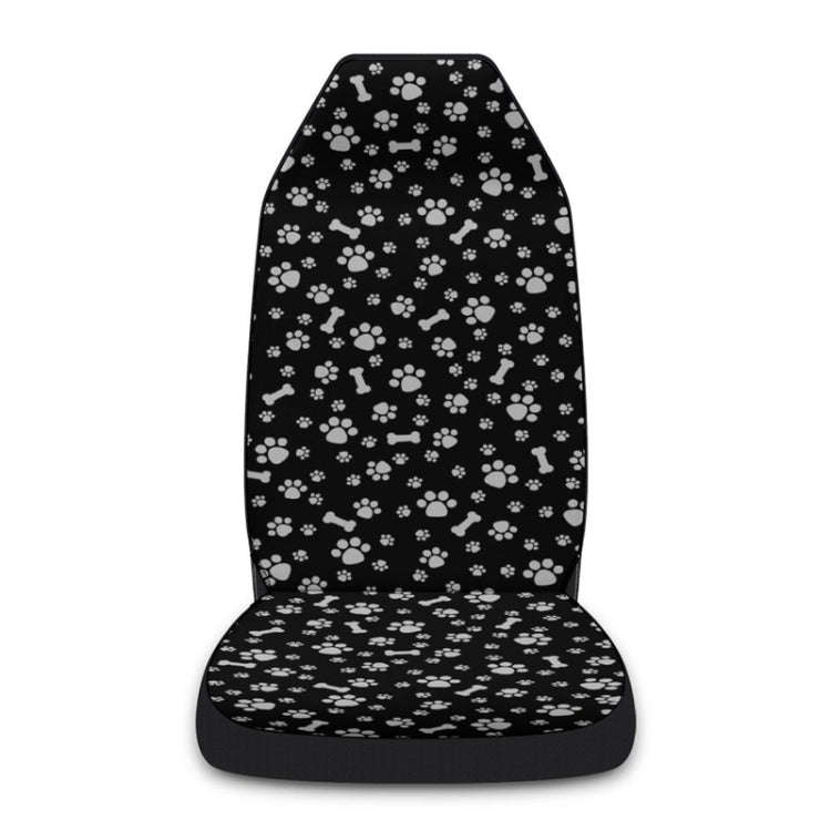 Car Universal Printed Seat Protector Automobile Decoration Supplies, Style: Footprint And Bone