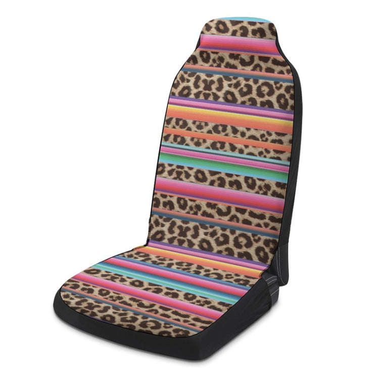 Car Universal Printed Seat Protector Automobile Decoration Supplies, Style: Colorful Leopard Pattern