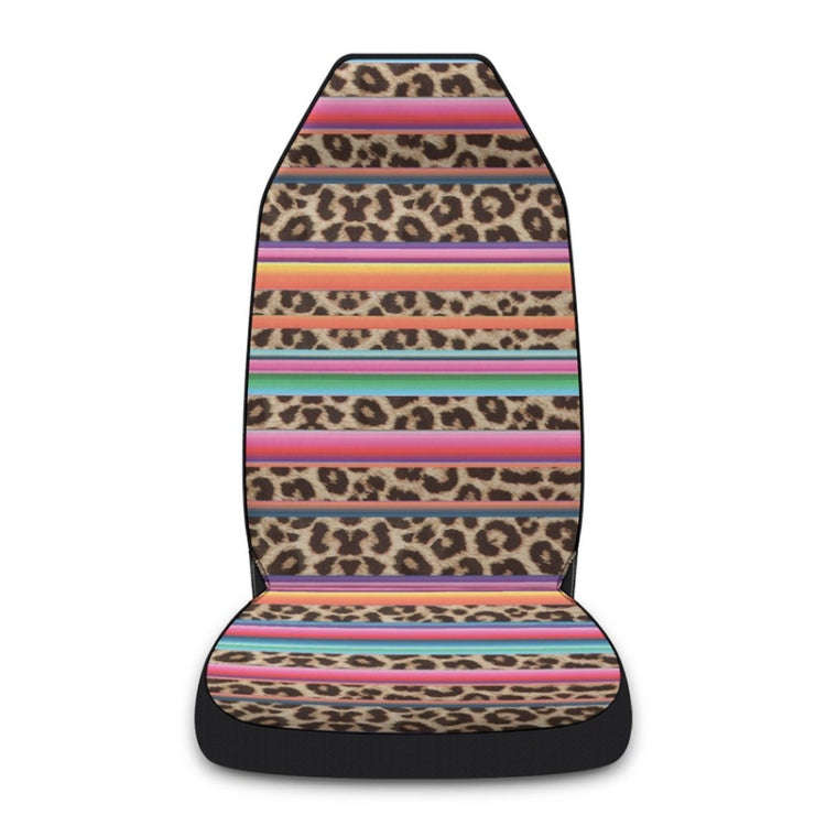 Car Universal Printed Seat Protector Automobile Decoration Supplies, Style: Colorful Leopard Pattern