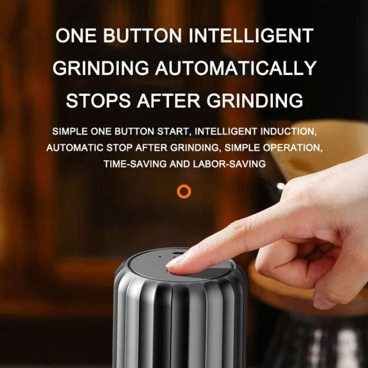 USB Automatic Wireless Electric Portable Coffee Grinder(White)