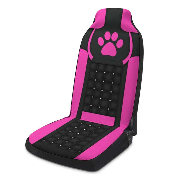 Car Universal Printed Seat Protector Automobile Decoration Supplies, Style: Pink Footprints