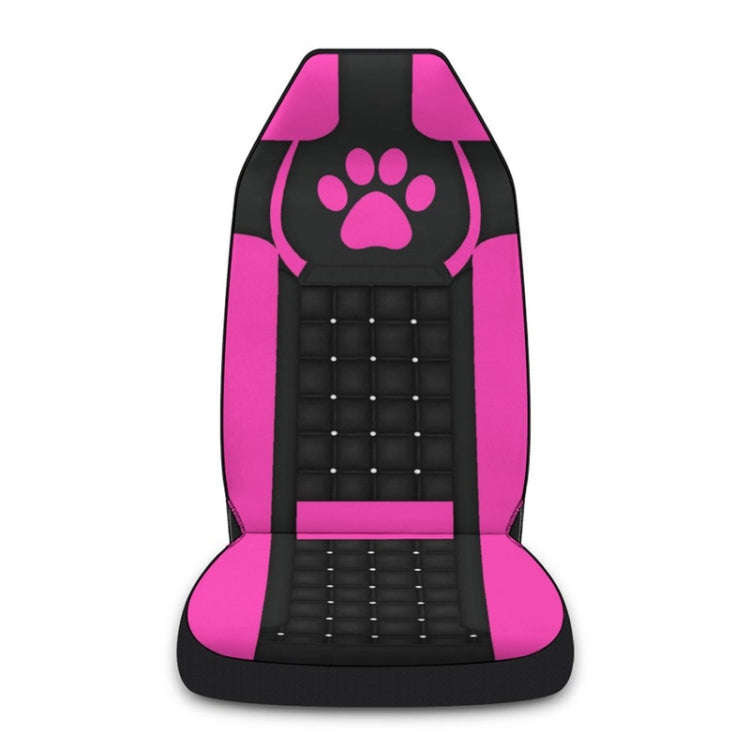 Car Universal Printed Seat Protector Automobile Decoration Supplies, Style: Pink Footprints