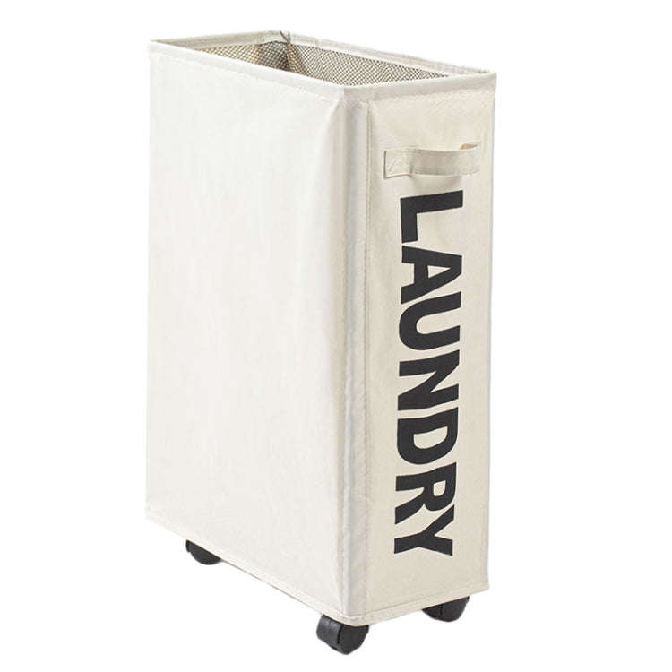 Yoga Mat Storage Basket Fabric Folding Laundry Basket With Pulleys Dirty Clothes Basket Oxford Cl...