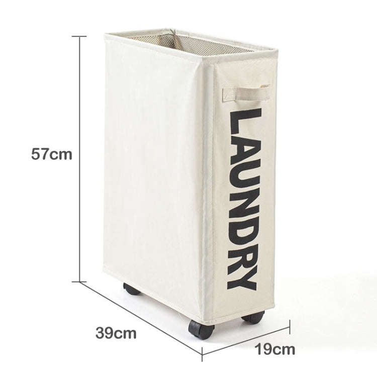 Yoga Mat Storage Basket Fabric Folding Laundry Basket With Pulleys Dirty Clothes Basket Oxford Cl...
