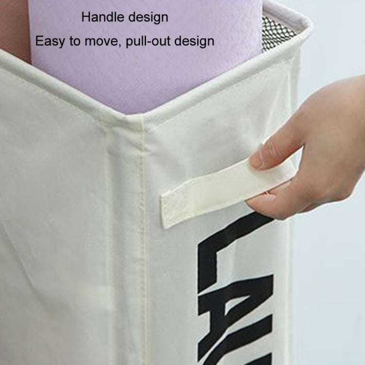 Yoga Mat Storage Basket Fabric Folding Laundry Basket With Pulleys Dirty Clothes Basket Oxford Cl...