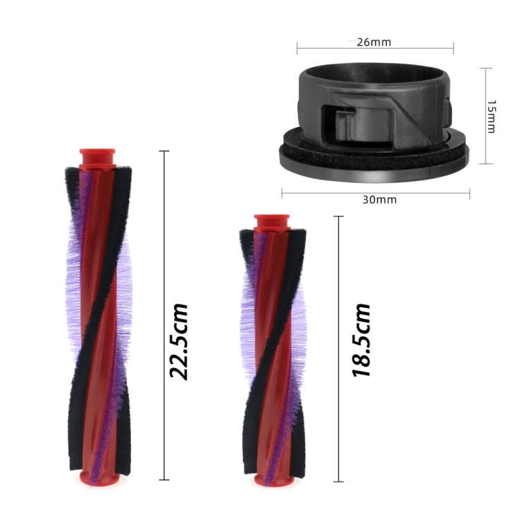 For Dyson V6 DC59 DC62 SV03 Vacuum Cleaner Brush Head Roller Bar, Spec: 185mm