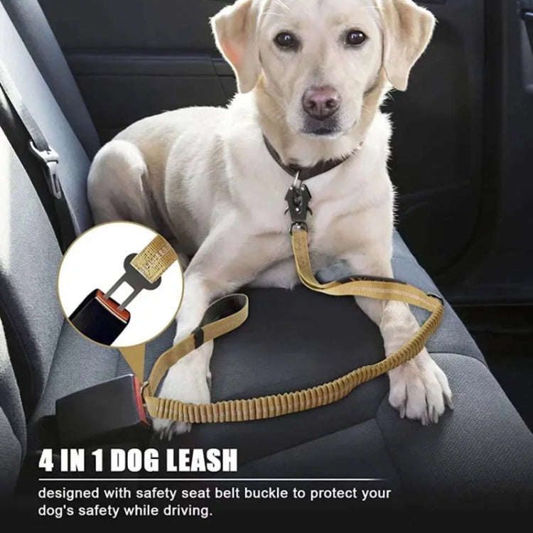 Heavy Duty Bungee Dog Leash Reflective Shock Absorbing Leashes for Medium Large Dogs(Black)