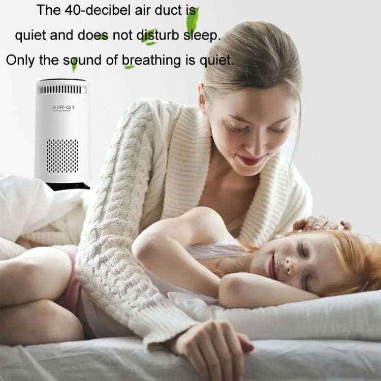 Car Negative Ion Air Purifier Odor Removal Aromatherapy(White)