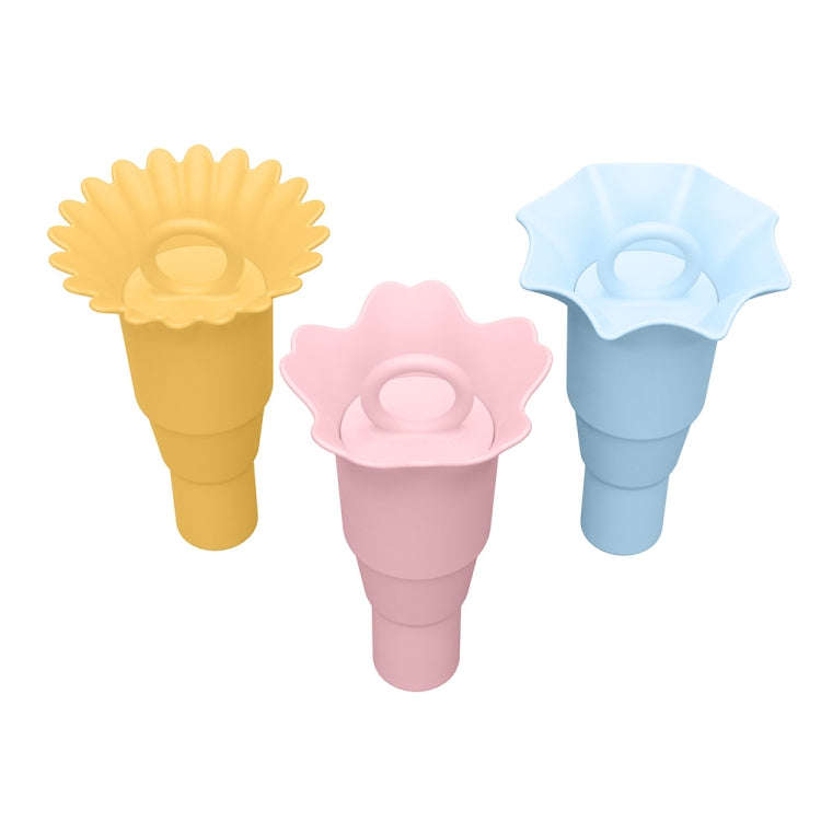 3pcs /Set Foldable Silicone Ice Cream Cone Kids Multifunctional Anti-Dirty Hands Anti-Leak Ice Cr...