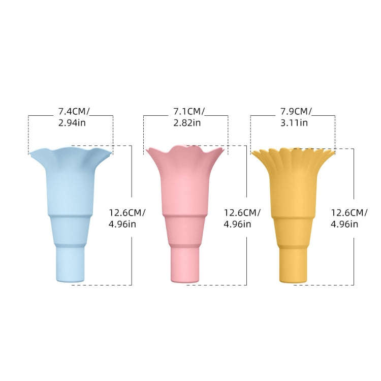3pcs /Set Foldable Silicone Ice Cream Cone Kids Multifunctional Anti-Dirty Hands Anti-Leak Ice Cr...