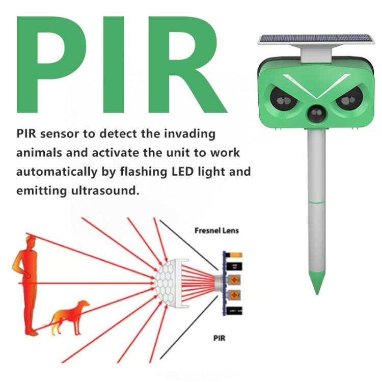 Outdoor Solar Animal Repeller Multi-functional Bird/Cat/Rat Repeller(SJZ028-2)