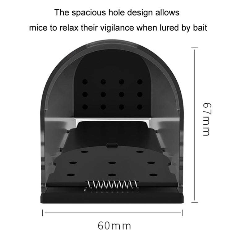 Household Transparent Plastic Highly Sensitive Automatic Pedal Mousetrap(SJZ034)