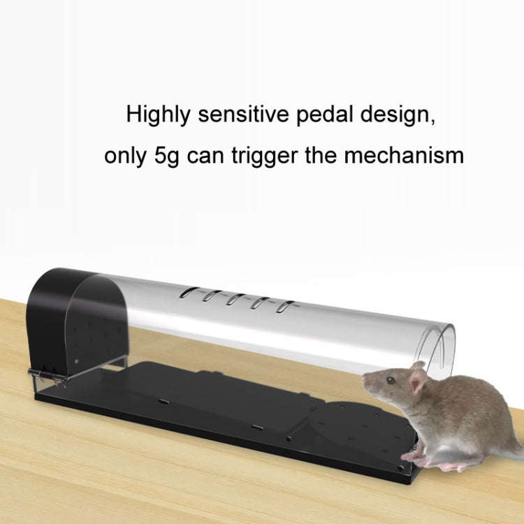 Household Transparent Plastic Highly Sensitive Automatic Pedal Mousetrap(SJZ034)