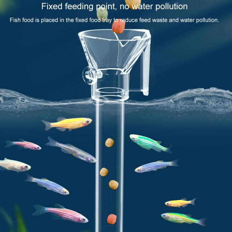 20-32cm Fish Tank Feeding Tube Acrylic Feeder Small Fish Feeding Tube