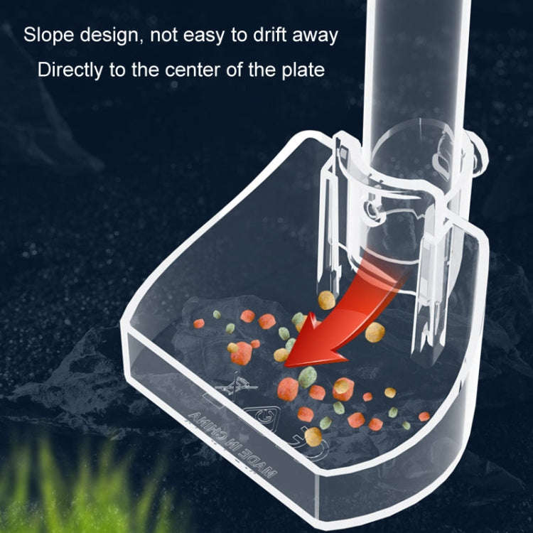 13-18cm Fish Tank Feeding Tube Acrylic Feeder Small Fish Feeding Tube