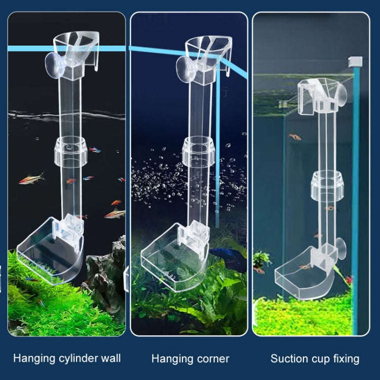 20-32cm Fish Tank Feeding Tube Acrylic Feeder Small Fish Feeding Tube