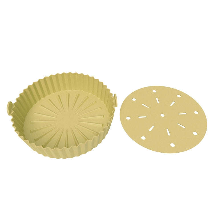 Double-layer Large Size for 8.5-10 inch Air Fryer Silicone Insulated Liner Baking Pan Thickened C...