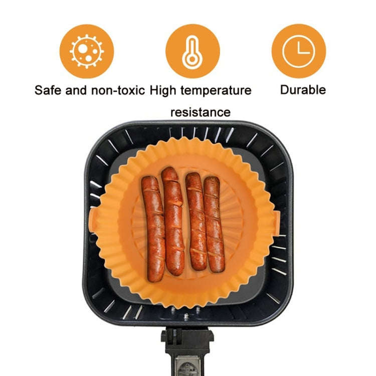Double-layer Large Size for 8.5-10 inch Air Fryer Silicone Insulated Liner Baking Pan Thickened C...