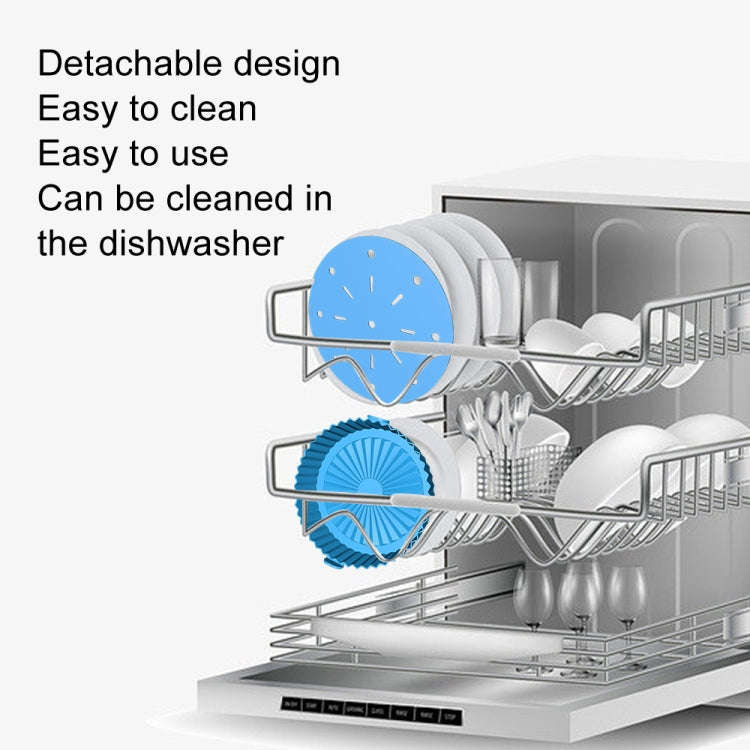 Double-layer Large Size for 8.5-10 inch Air Fryer Silicone Insulated Liner Baking Pan Thickened C...