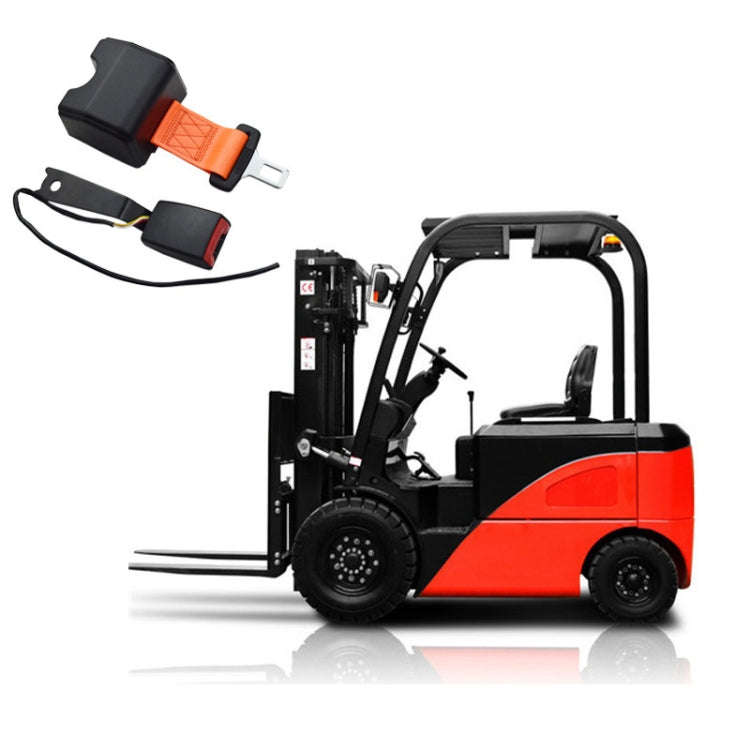 Automatic Retractable Two-point Forklift Safety Belt, Color: Orange+SQ17 Wire Base