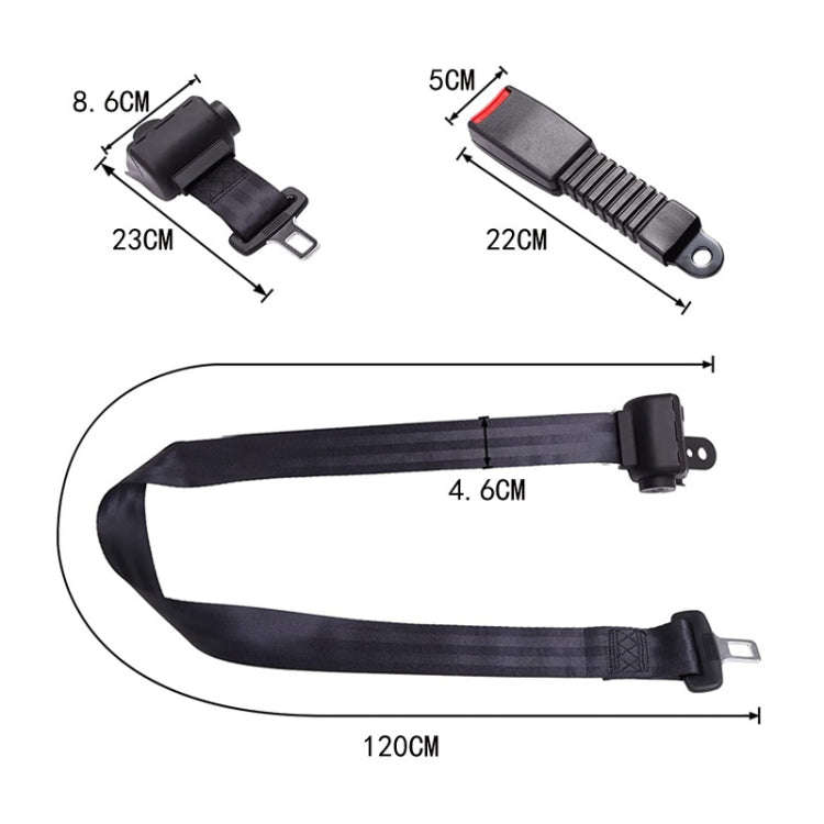 Automobile Two-point Safety Belt Automatic Semi-enclosed Retractor(20cm Semi-enclosed Base)
