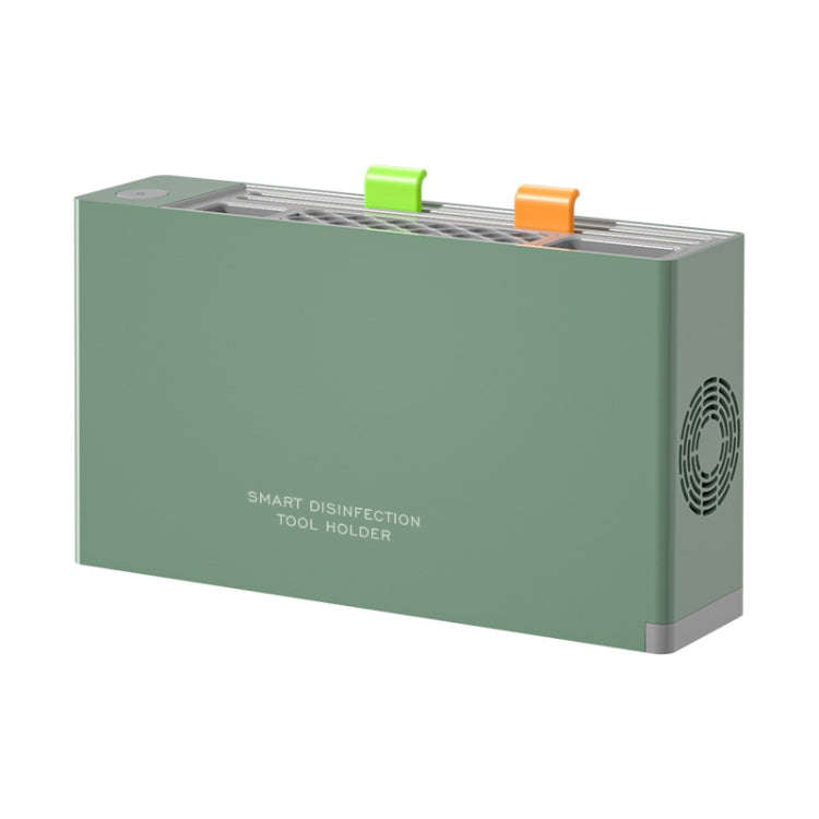 UV Disinfection Drying Knife Chopsticks Storage Holder With Cutting Board Green