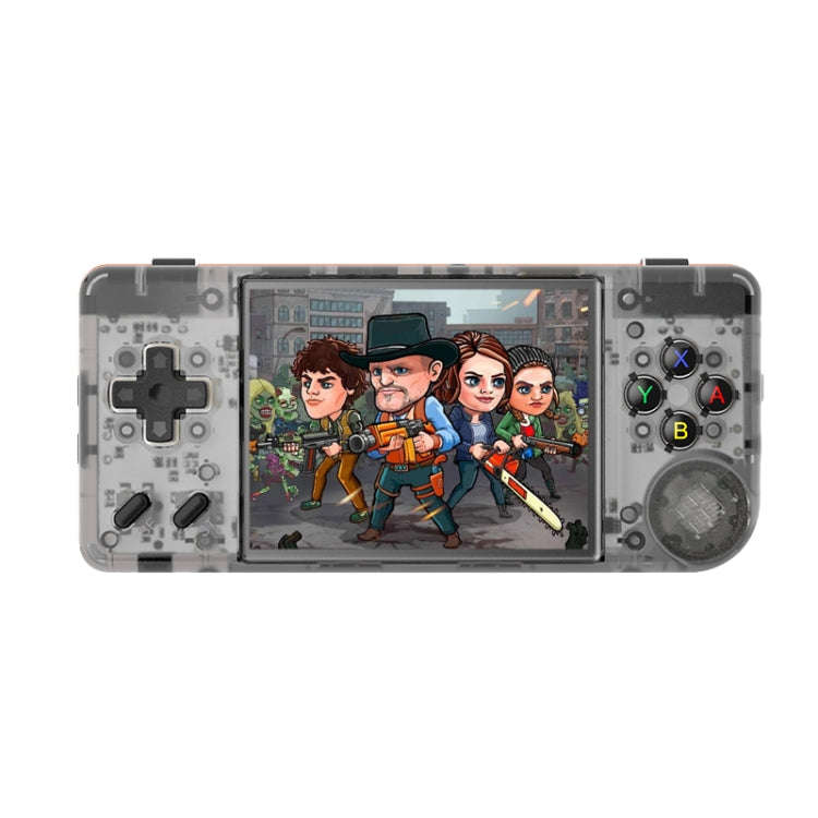 ANBERNIC RG28XX Retro Handheld Game Console 2.83-Inch IPS Screen Linux OS 64GB(Transparent Black)