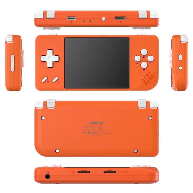 ANBERNIC RG28XX Retro Handheld Game Console 2.83-Inch IPS Screen Linux OS 64GB(Transparent Black)