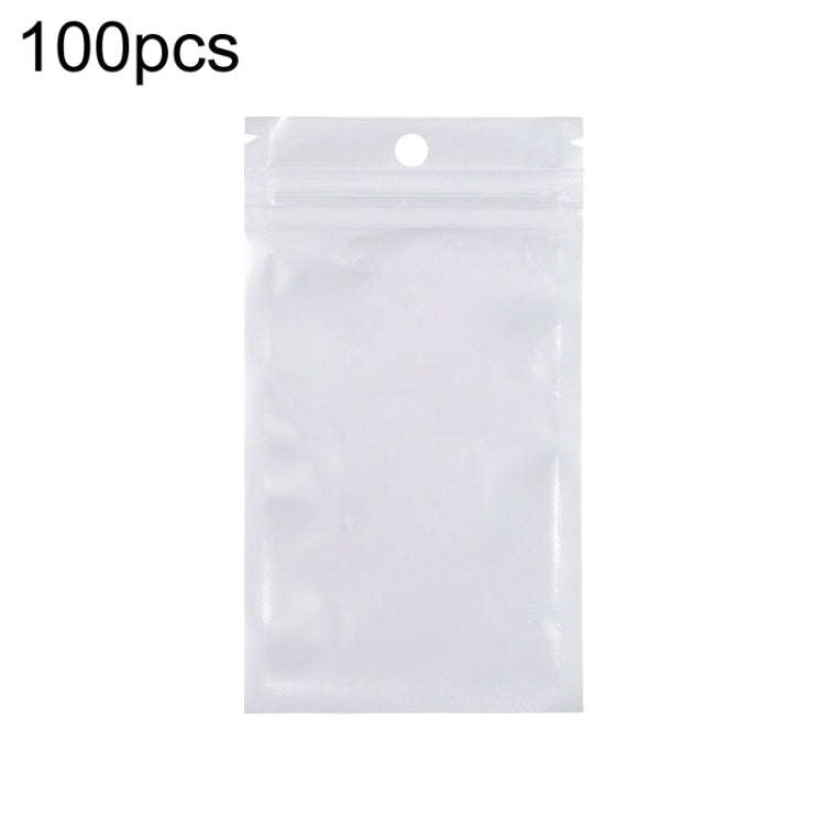 7 x 18cm 100pcs Pearlescent Film Packaging Ziplock Bag Translucent Plastic Self-Sealing Bags