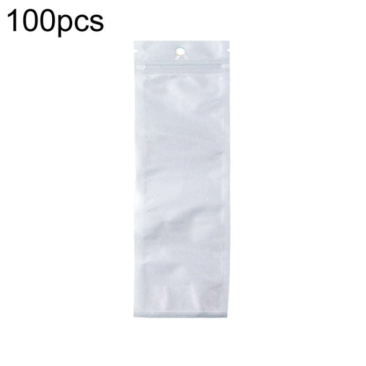 7 x 20cm 100pcs Pearlescent Film Packaging Ziplock Bag Translucent Plastic Self-Sealing Bags