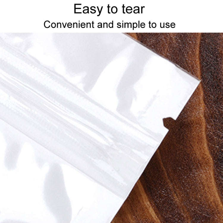 8 x 13cm 100pcs Pearlescent Film Packaging Ziplock Bag Translucent Plastic Self-Sealing Bags