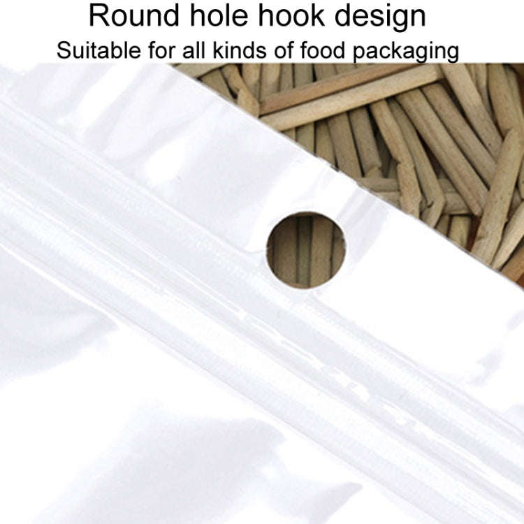 11 x 20cm 100pcs Pearlescent Film Packaging Ziplock Bag Translucent Plastic Self-Sealing Bags