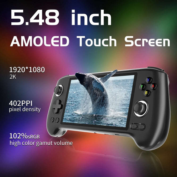 ANBERNIC RG556 Handheld Game Console Android 13 System 5.48-Inch AMOLED Screen WIFI Bluetooth Gam...