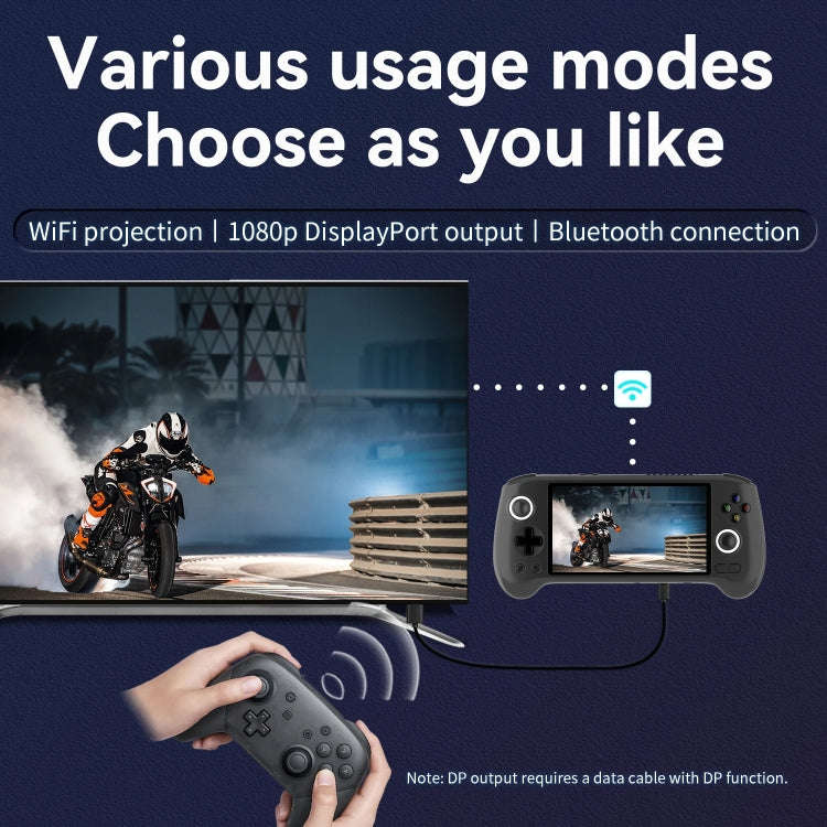 ANBERNIC RG556 Handheld Game Console Android 13 System 5.48-Inch AMOLED Screen WIFI Bluetooth Gam...